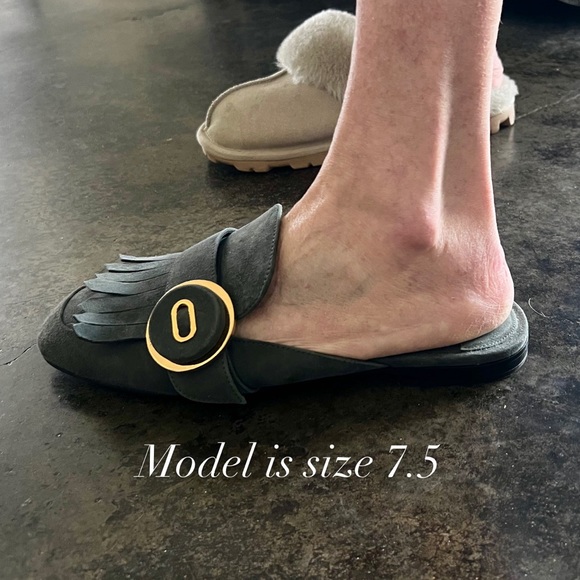 Prada Gray Suede Mule - Picture 11 of 11